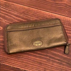 Brown Fossil Wallet